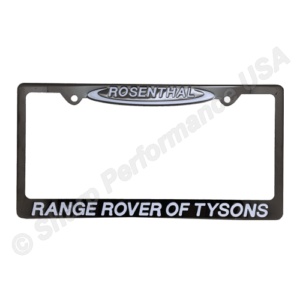 Custom Gun Metal Stainless Steel License Plate Frames