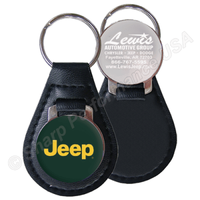 Item# 9046, Teardrop Leather keychain, Leather key fob, custom leather key, custom leather key tags wholesale, custom leather keychains