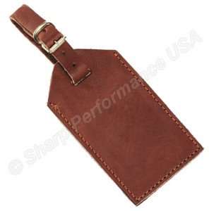 Genuine Leather Luggage Tags with Custom Stamped Logo