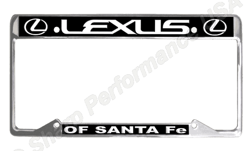 Thick Top Thin Bottom Raised Letter Panel, Stainless Steel License Plate Frame