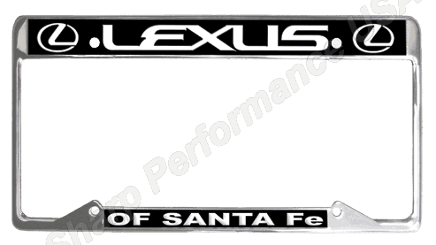 License Plate Frames, stainless license plate frames, Custom stainless steel plate frames, on car advertising products