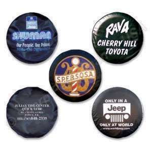 Custom Logo Tire Covers , Great for trucks Jeeps, and other fleet vehicles, dealer tire vocers