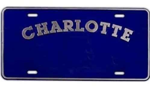 Thick front plate, plastic license plate
