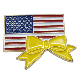 Yellow Ribbon Flag Pin