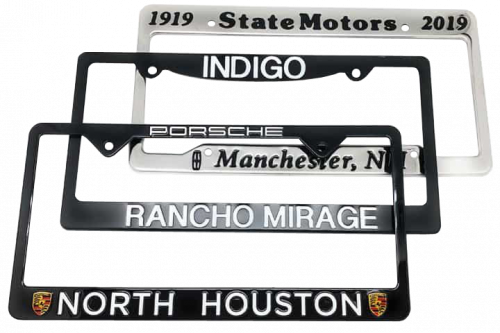 Custom Stamped Stainless Steel License Plate Frames Sharp Performance