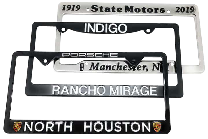 Custom Stamped Stainless Steel License Plate Frames Sharp Performance 720x480 1
