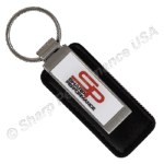 K0383 RECRECT Custom Logo Keychains