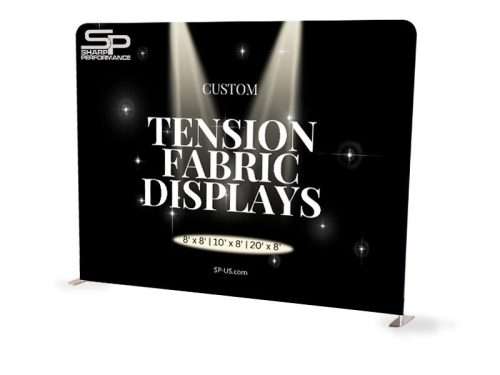 Tension Fabric Displays for trade shows, step and repeat red carpet events