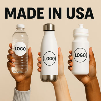Custom logo bottles made in USA