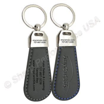 K0020, Leather & Metal Keychain, Leather keychain, Leather key fob with metal logo area, custom leather key tags wholesale, custom leather keychains with logo, wholesale leather keychains