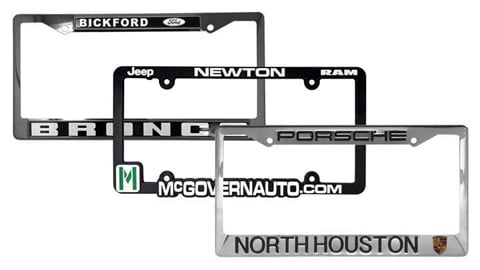 Custom License Plate Frames