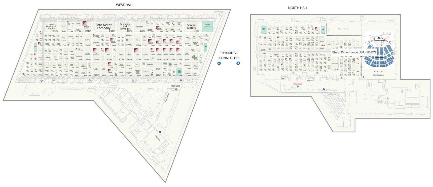NADA 2026 Show Map Floor Plan for Las Vegas Convention Center 