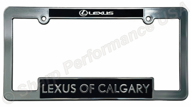 Chrome Face Plastic License Plate Frames PF011 Chrome Face Plastic License Plate Frames PF011