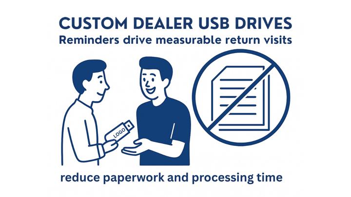 Dealers use Branded USB Drives for Auto Customer Loyalty
