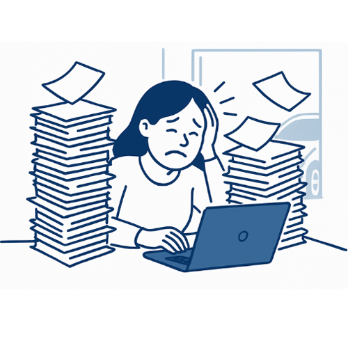 Dealer F&I department buried in paperwork