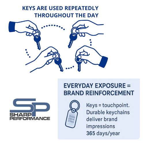 Why Dealer Keychains Deliver Daily Brand Exposure Why Dealer Keychains Deliver Daily Brand Exposure info graph