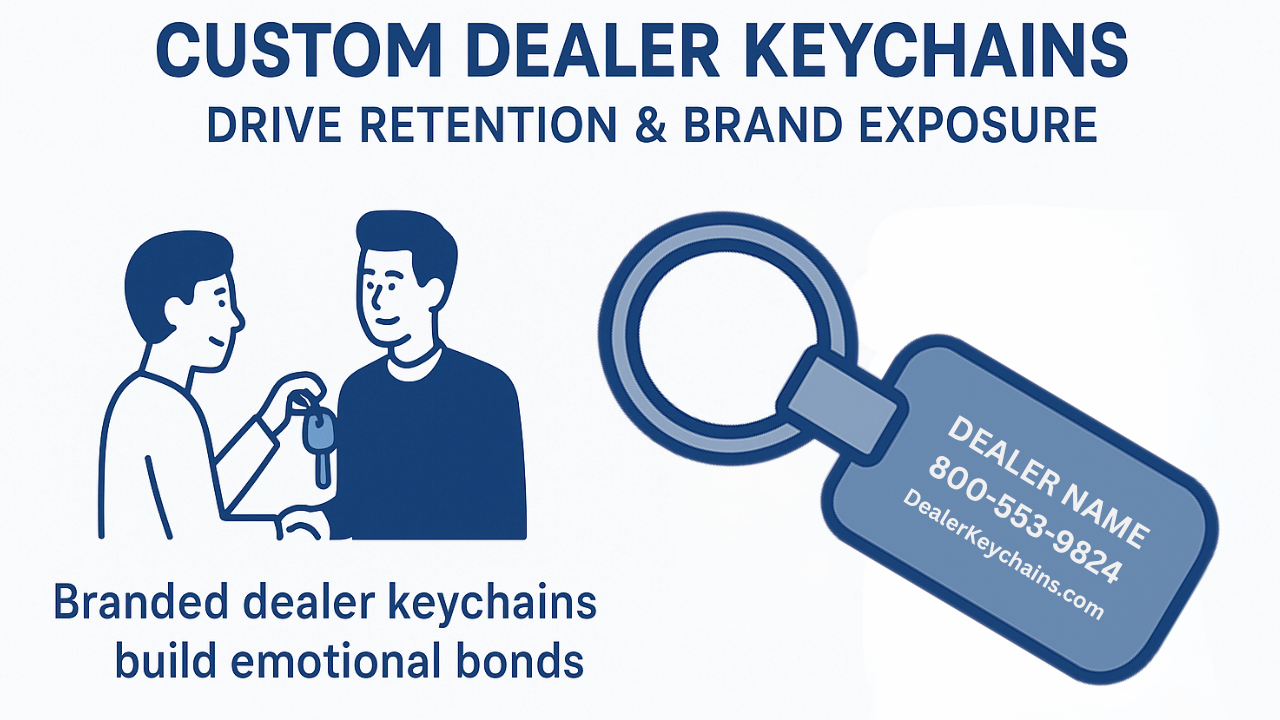 custom dealer keychains for car sales