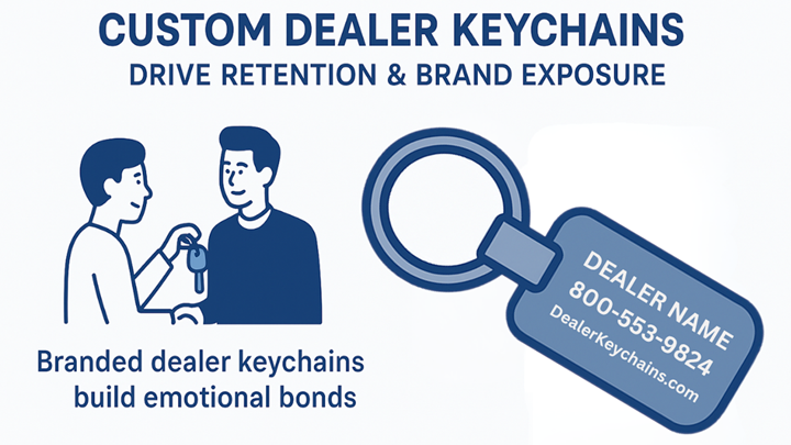 custom dealer keychains for car sales header graphic
